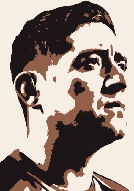 Stencil of Juan Román Riquelme