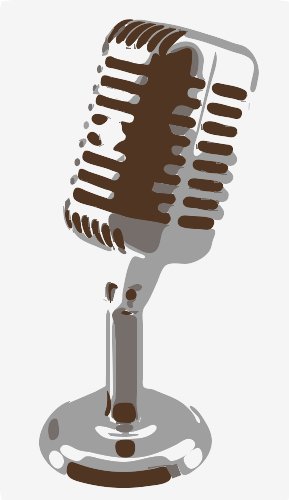 Stencil of Microphone