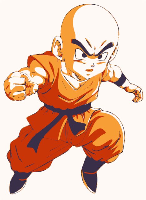 Stencil of Krillin