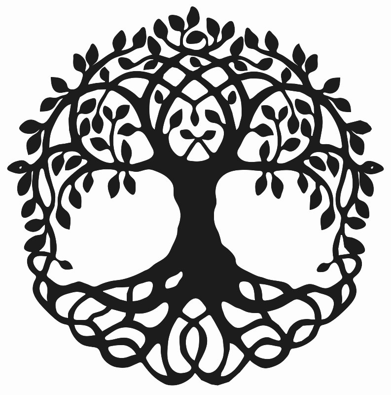 Stencil of Tree of Life