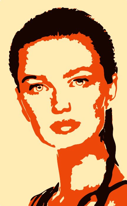 Stencil of Paulina Porizkova