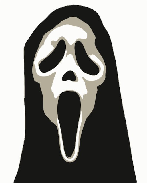 Stencil of Ghostface