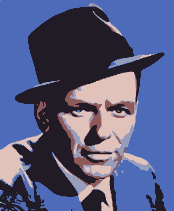 Stencil of Sinatra