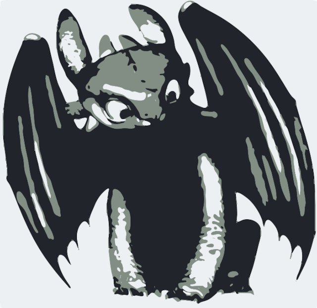 Stencil of Toothless