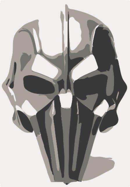 Stencil of MF Doom Mask