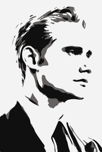 Stencil of Carlisle Cullen