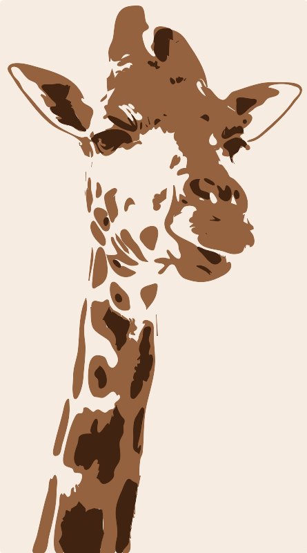 Stencil of Giraffe