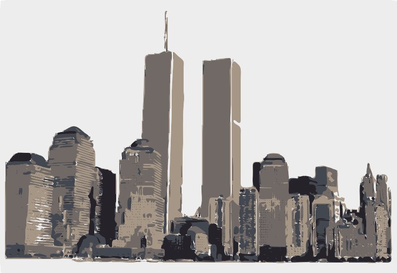 Stencil of WTC