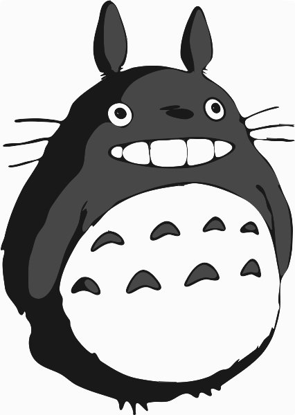 Stencil of Totoro