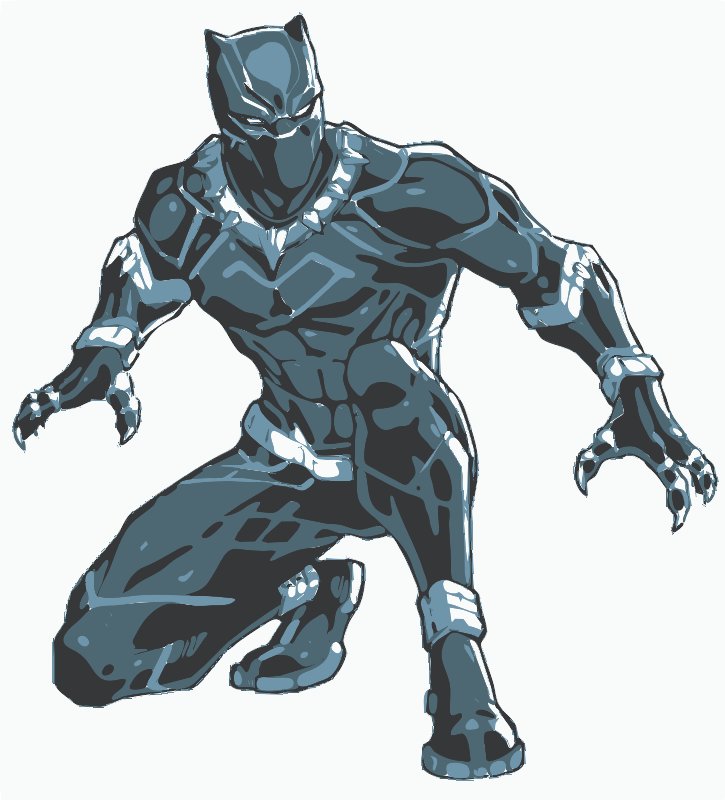 Stencil of Black Panther