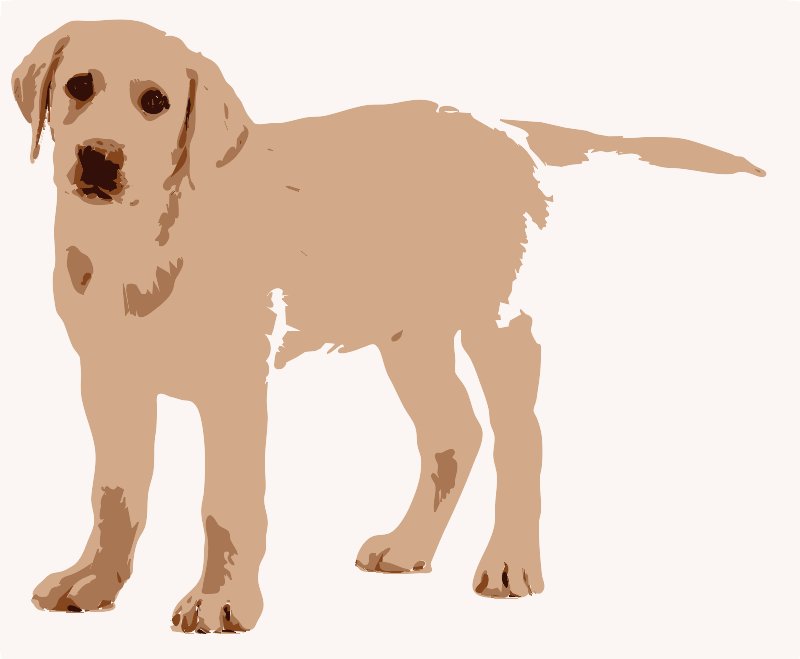 Stencil of Labrador Retriever