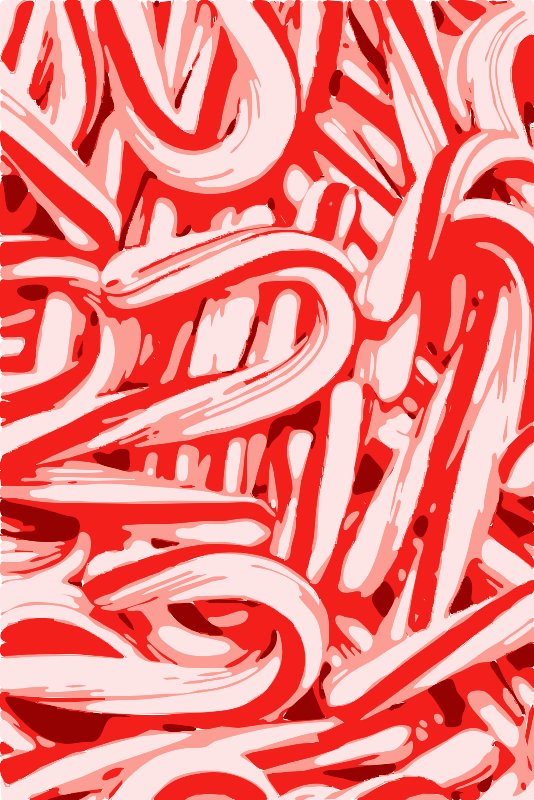 Stencil of Candy Canes