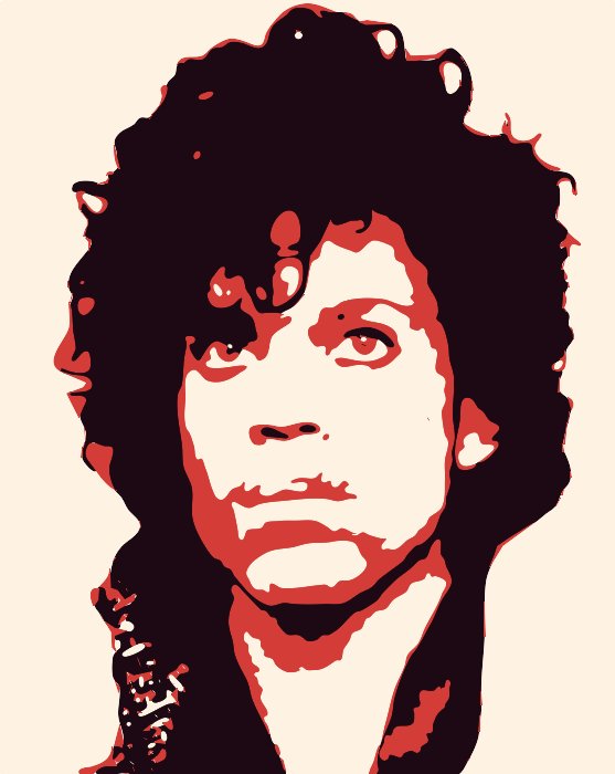 Stencil of Prince