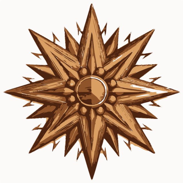 Stencil of 8-pointed Star