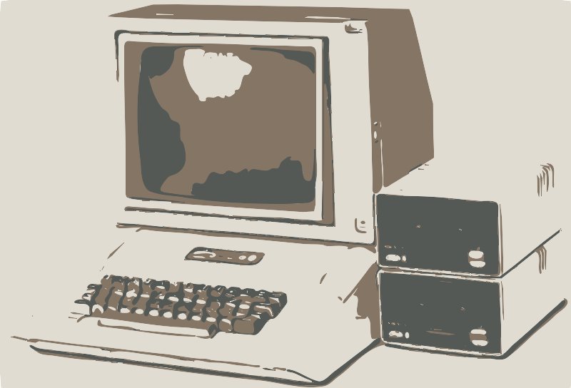 Stencil of Apple II