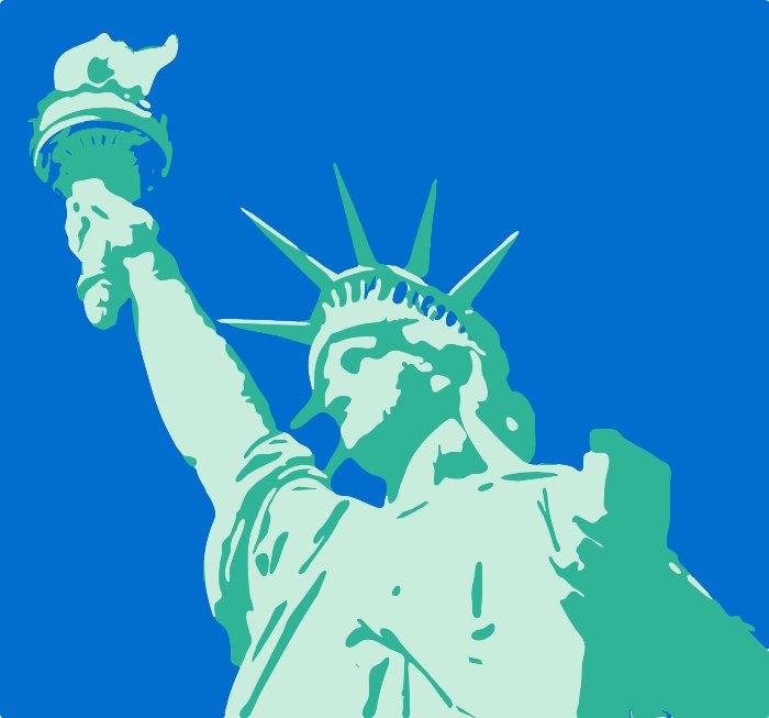 Stencil of Statue of Liberty