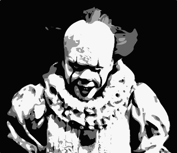 Stencil of Pennywise