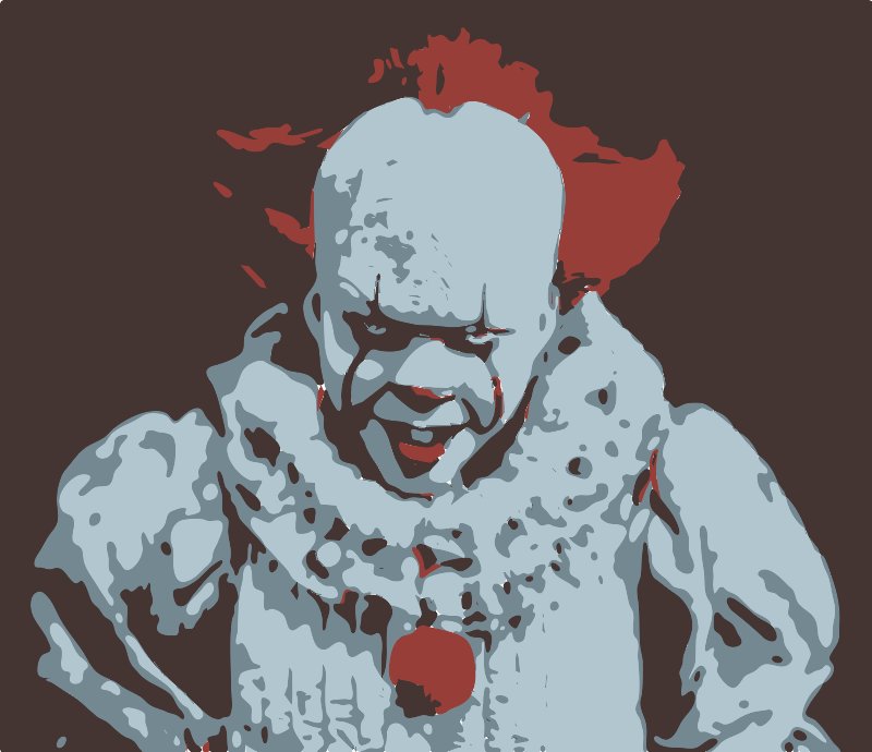 Stencil of Pennywise