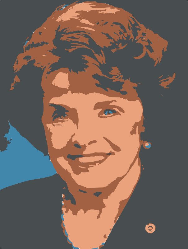 Stencil of Dianne Feinstein