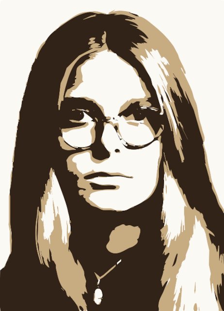 Stencil of Gloria Steinem