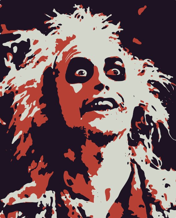 Stencil of Beetlejuice