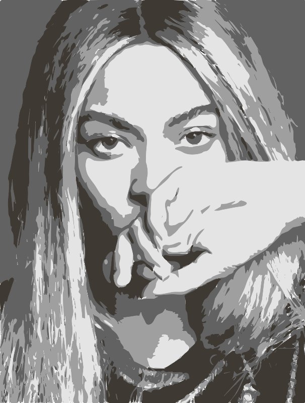 Stencil of Beyoncé