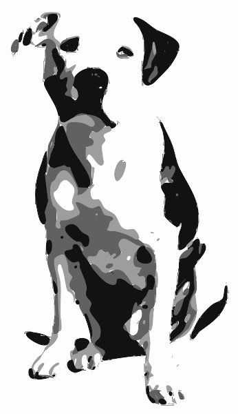 Stencil of Pit Bull