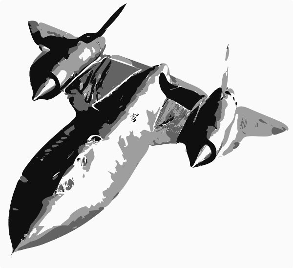 Stencil of SR-71