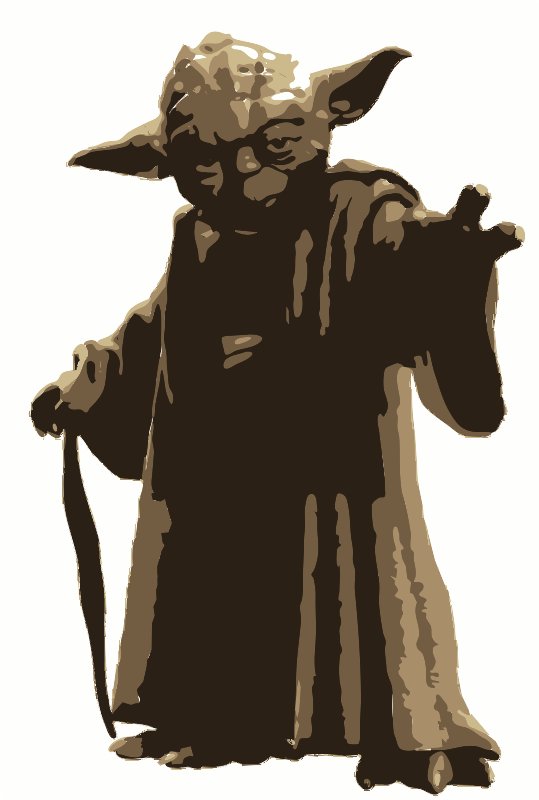 Stencil of Yoda