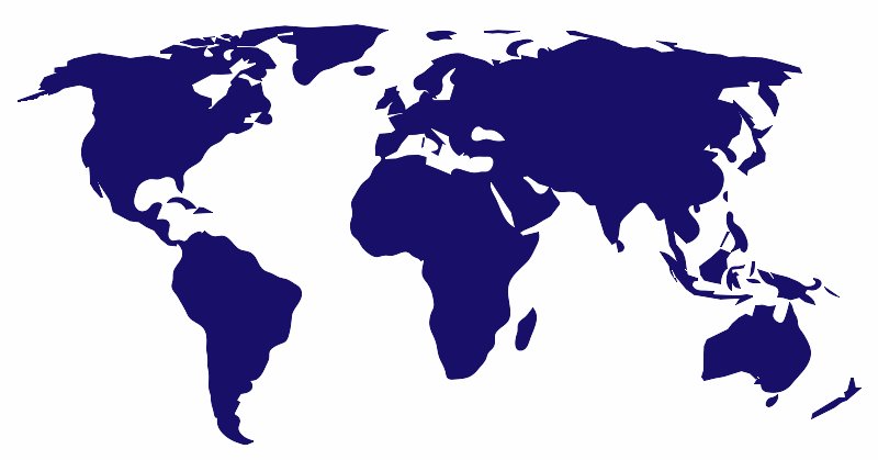 Stencil of World Map