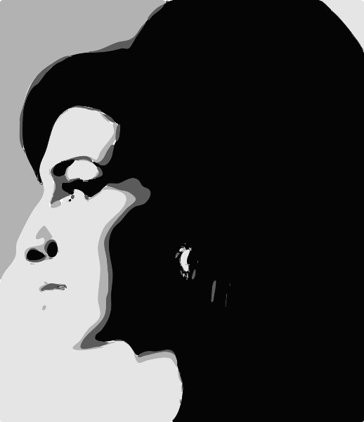 Stencil of Amy Winehouse