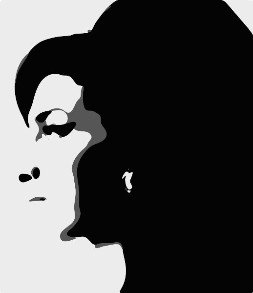 Stencil of Amy Winehouse