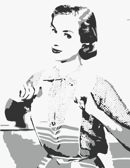 Stencil of 50s Homemaker