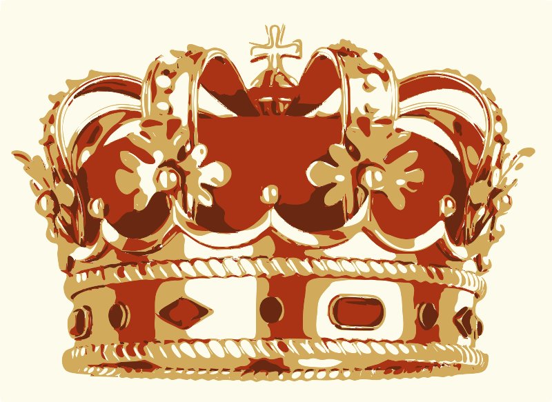 Stencil of Crown of Bavaria