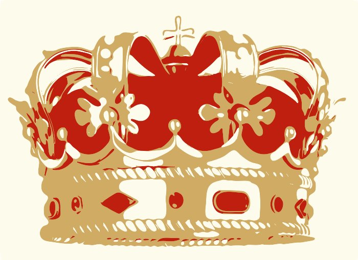 Stencil of Crown of Bavaria