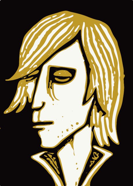 Stencil of Tom Petty