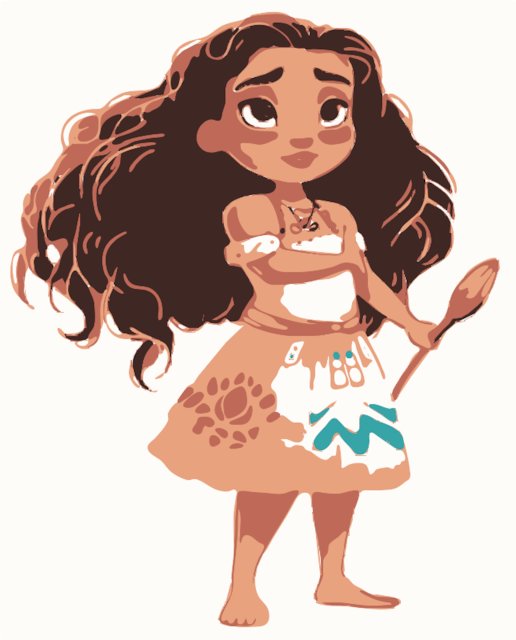 Stencil of Moana