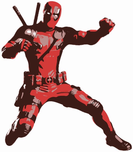 Stencil of Deadpool