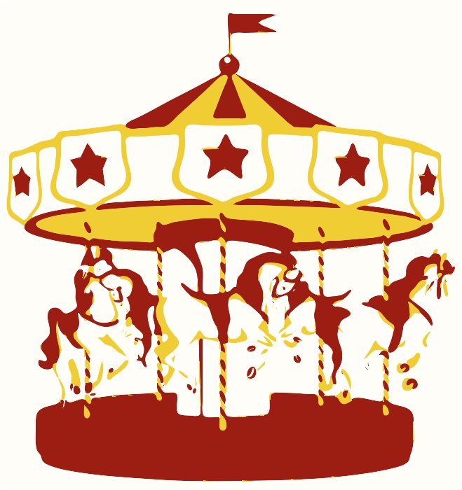 Stencil of Carousel