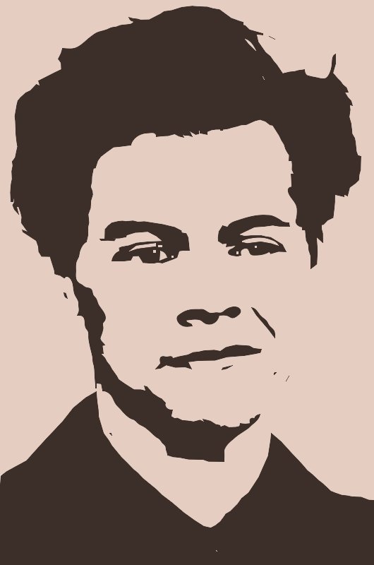 Stencil of Harry Styles