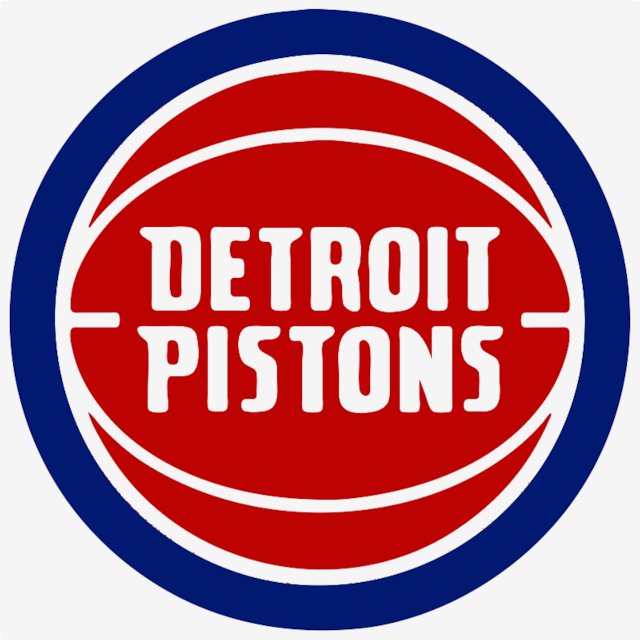 Stencil of Detroit Pistons