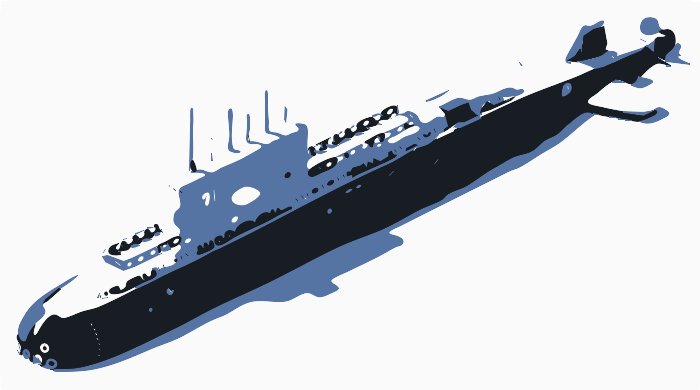 Stencil of Submarine