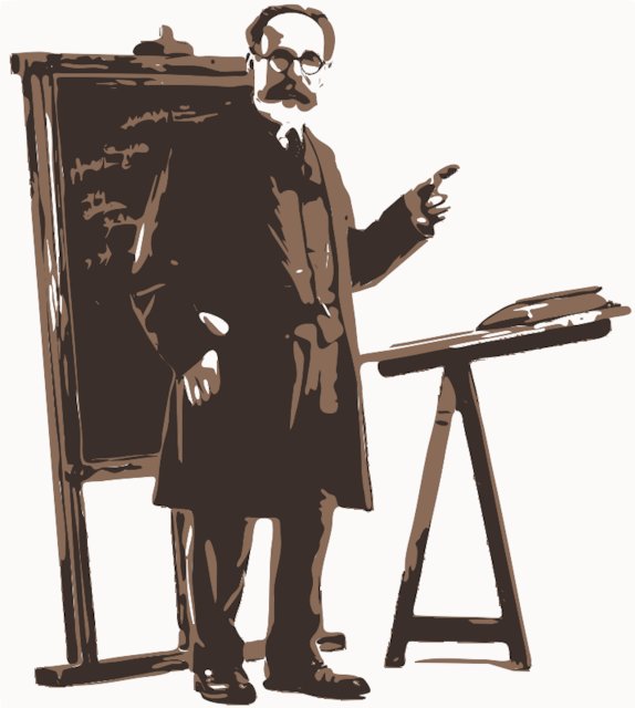 Stencil of Professor