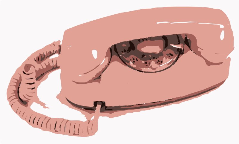 Stencil of Princess Phone