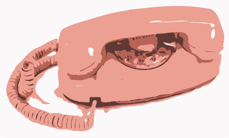 Stencil of Princess Phone