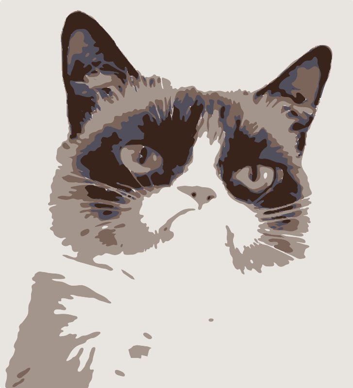 Stencil of Grumpy Cat