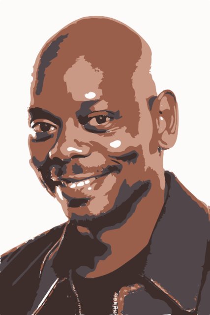 Stencil of Dave Chapelle