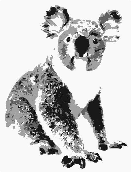 Stencil of Koala