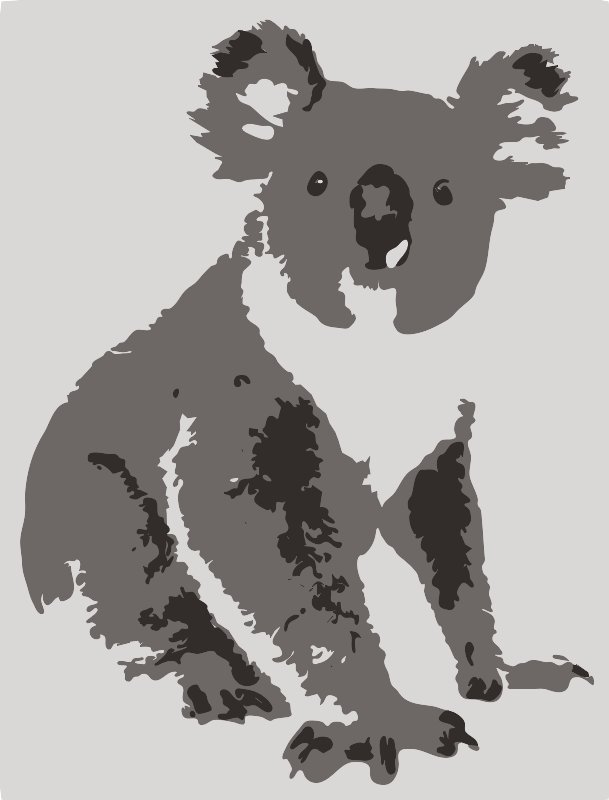 Stencil of Koala