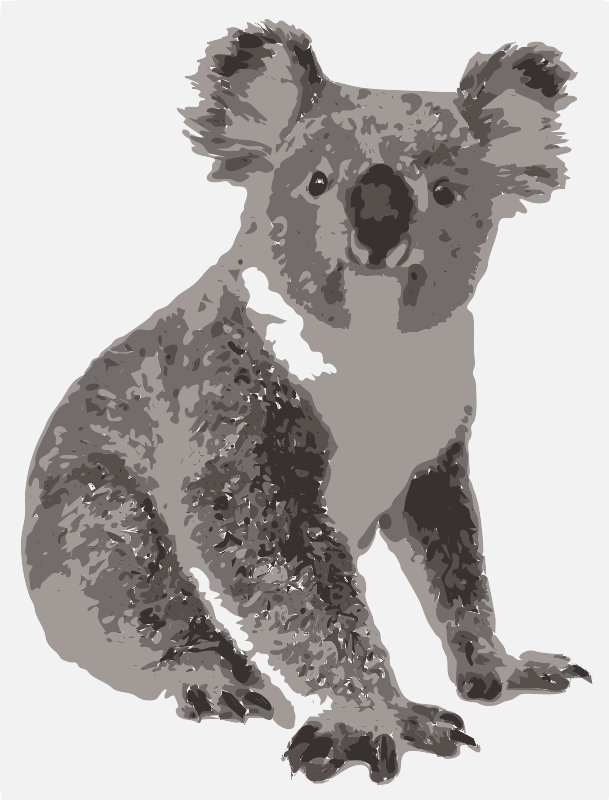 Stencil of Koala